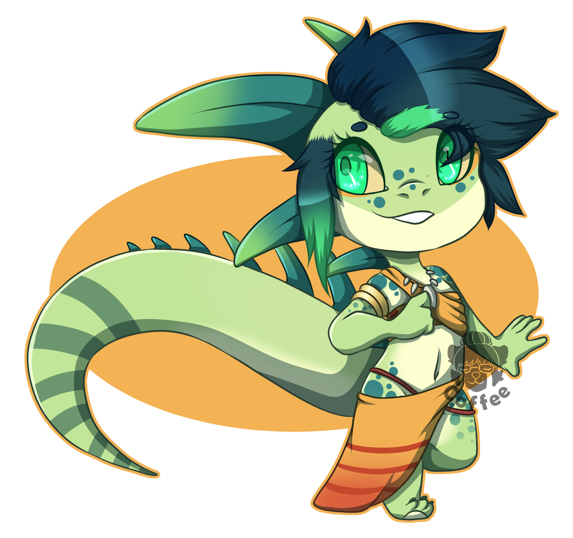 Iguana girl by Tiny-Tina -- Fur Affinity [dot] net