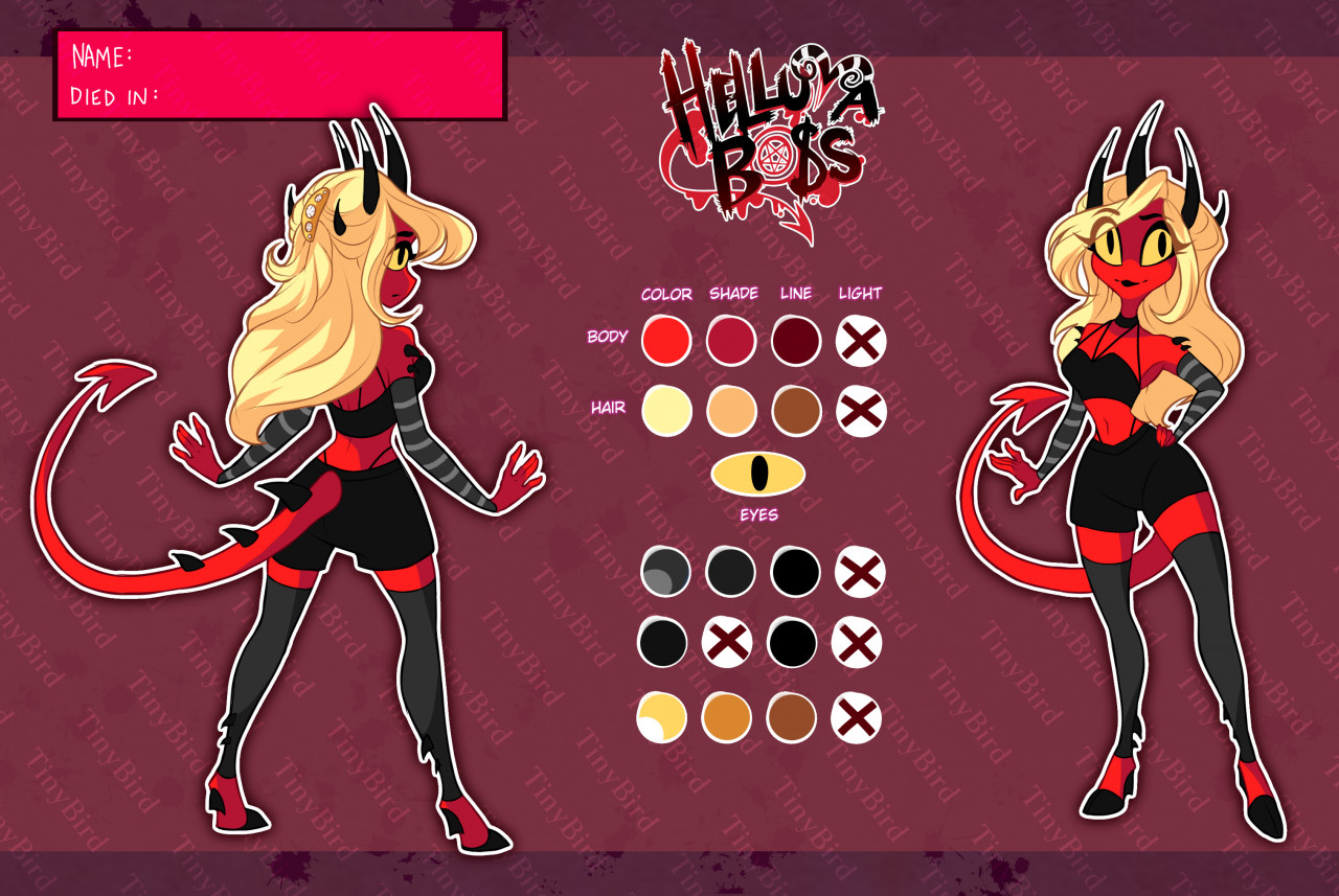 Hazbin Hotel Adopt 58 (CLOSED) by Tiny_Bird_Art -- Fur Affinity [dot] net