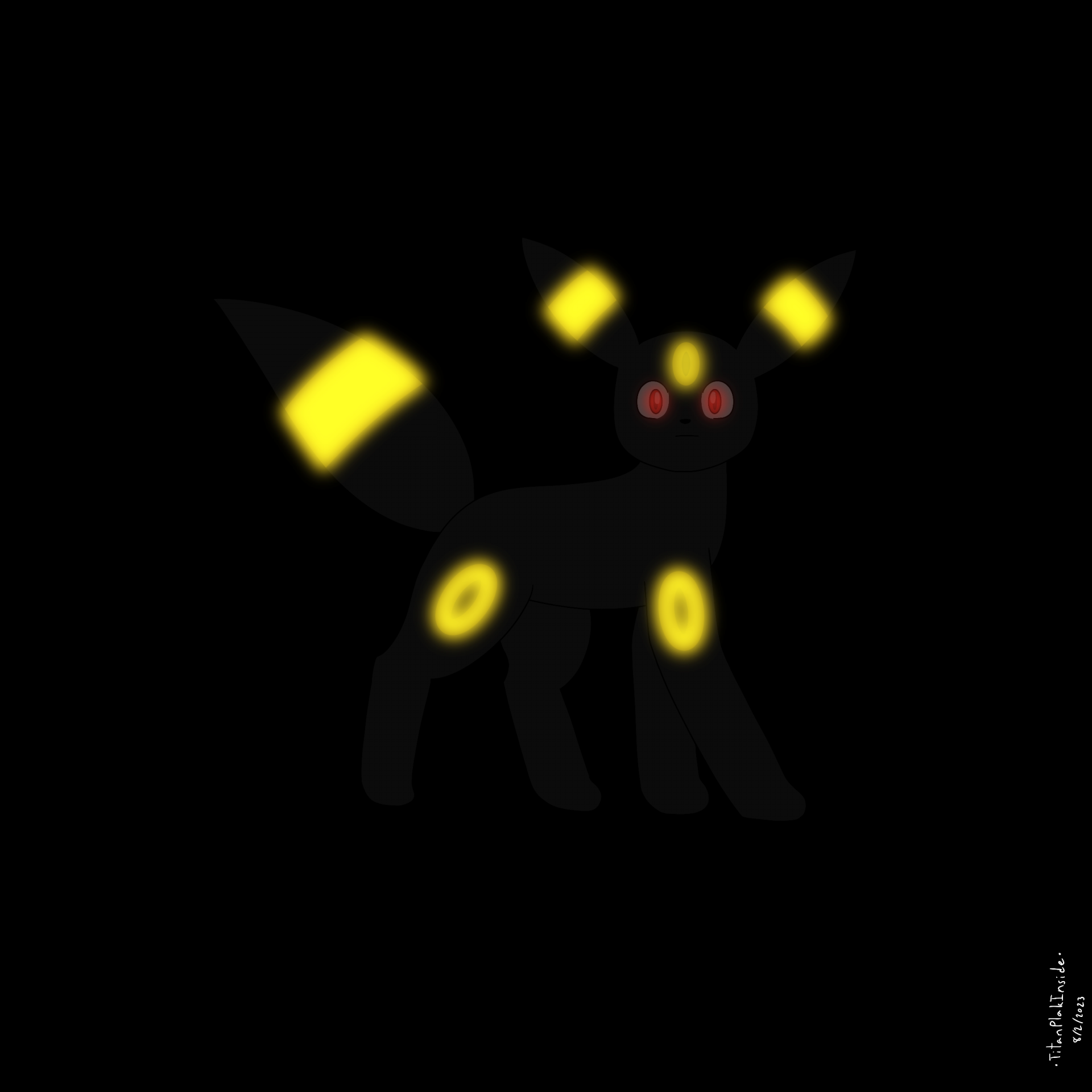 [Umbreon day 2023 special] Glowing in the dark by TitanPlakInside ...