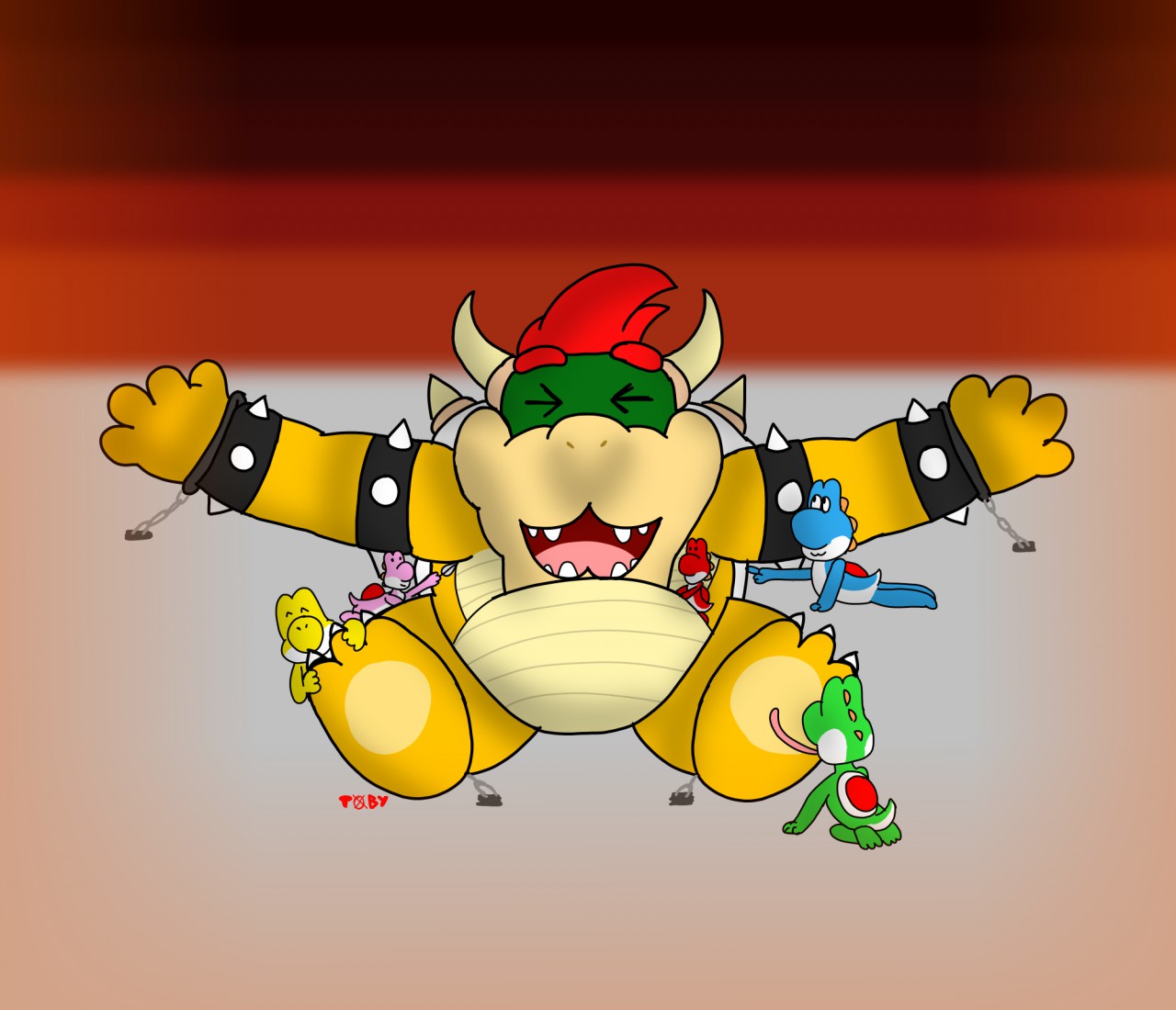 Bowser tickled