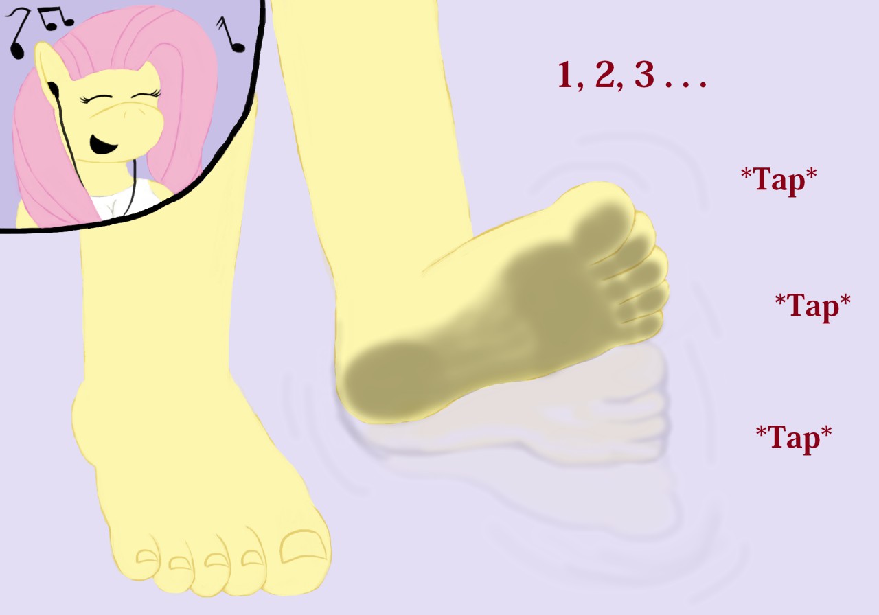 Fluttershy Tapping Foot (Request) by TobyMcDee -- Fur Affinity [dot] net