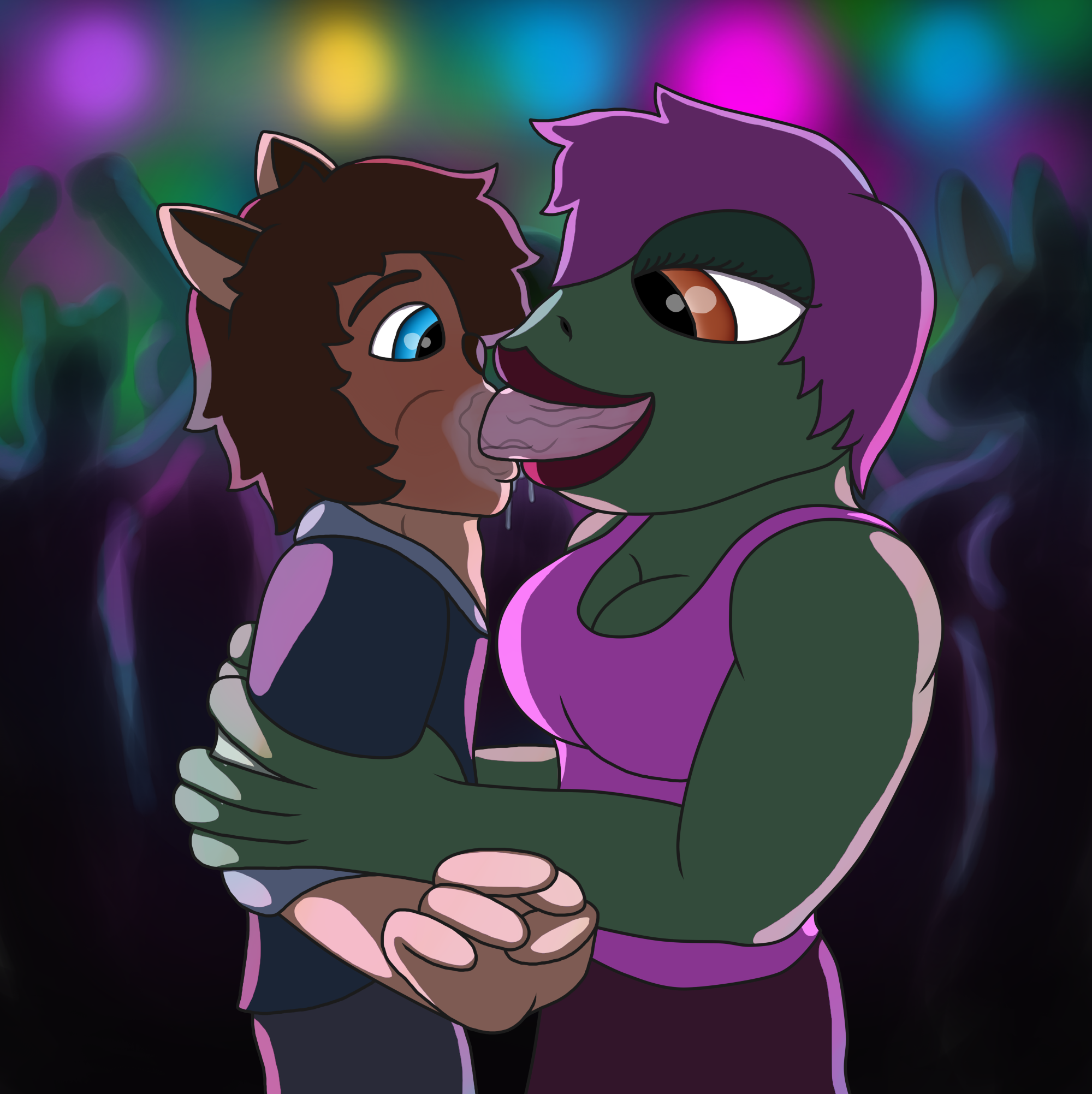 Boy kisser furry