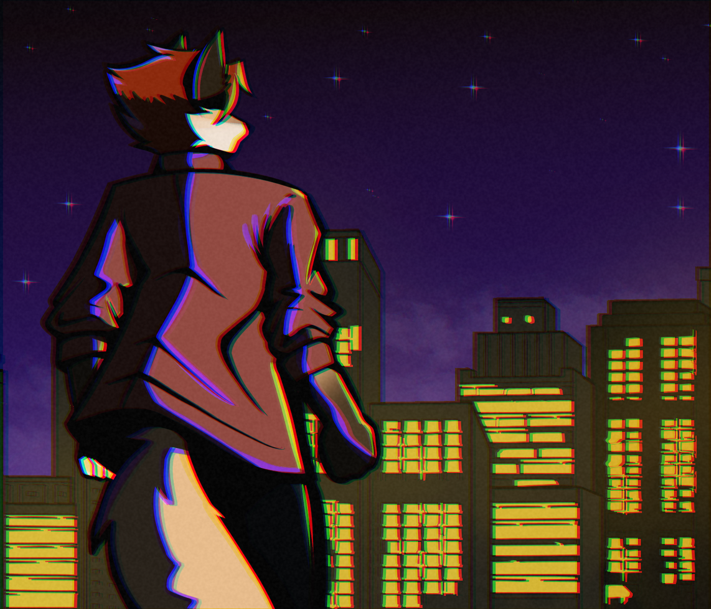 Building Night In The Woods Fan Art