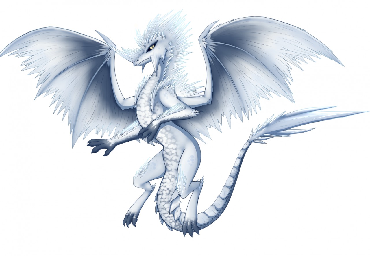 ice dragon drawing