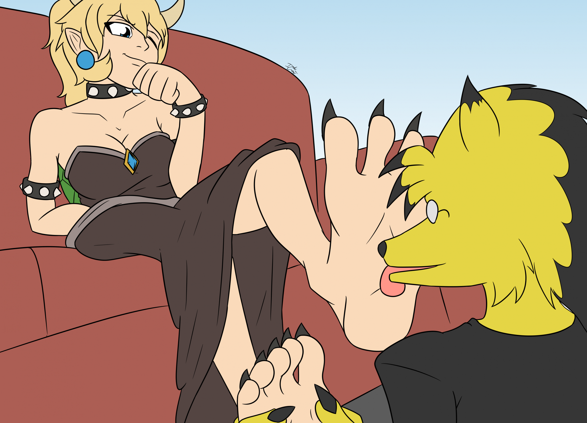 Bowsette Sexy Feet Worship by TommyJames25 -- Fur Affinity [dot] net