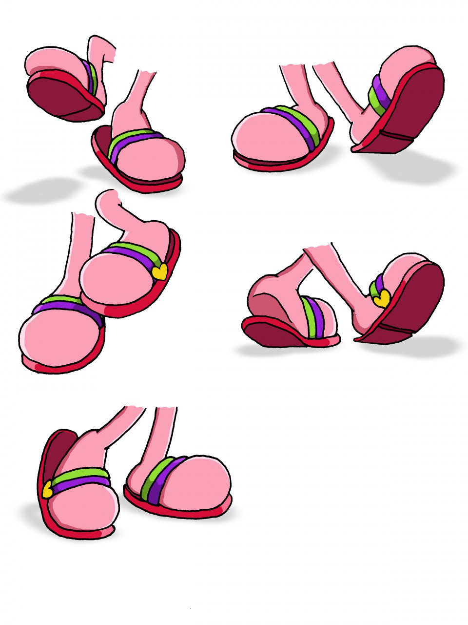 Amy rose sandals