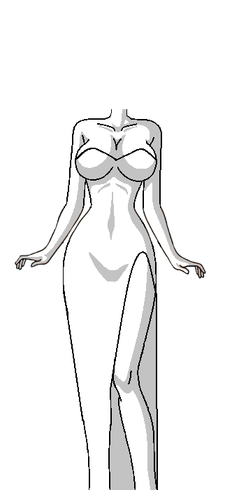Female body base Party dress (Absol-90 style) by Toonfoxhero151