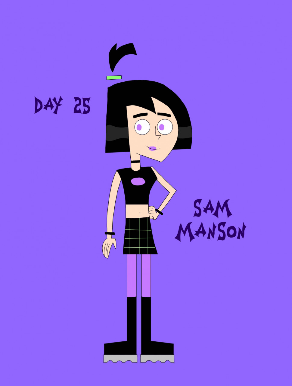 Goth-Tober Day 25: Sam Manson by ToongirlKittyGirl -- Fur Affinity [dot] net