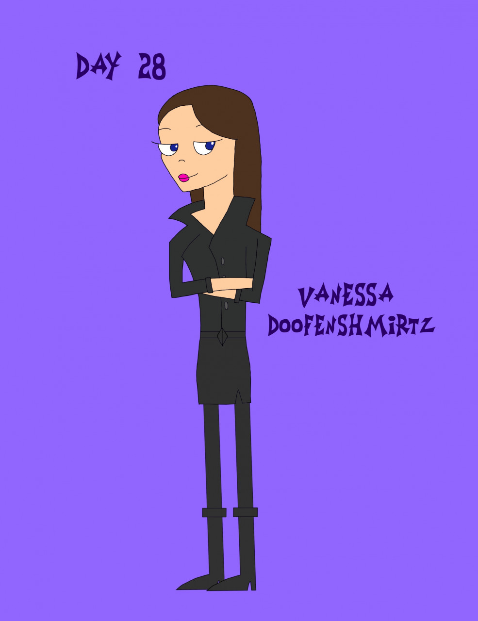 Goth-Tober Day 28: Vanessa Doofenshmirtz by ToongirlKittyGirl -- Fur  Affinity [dot] net