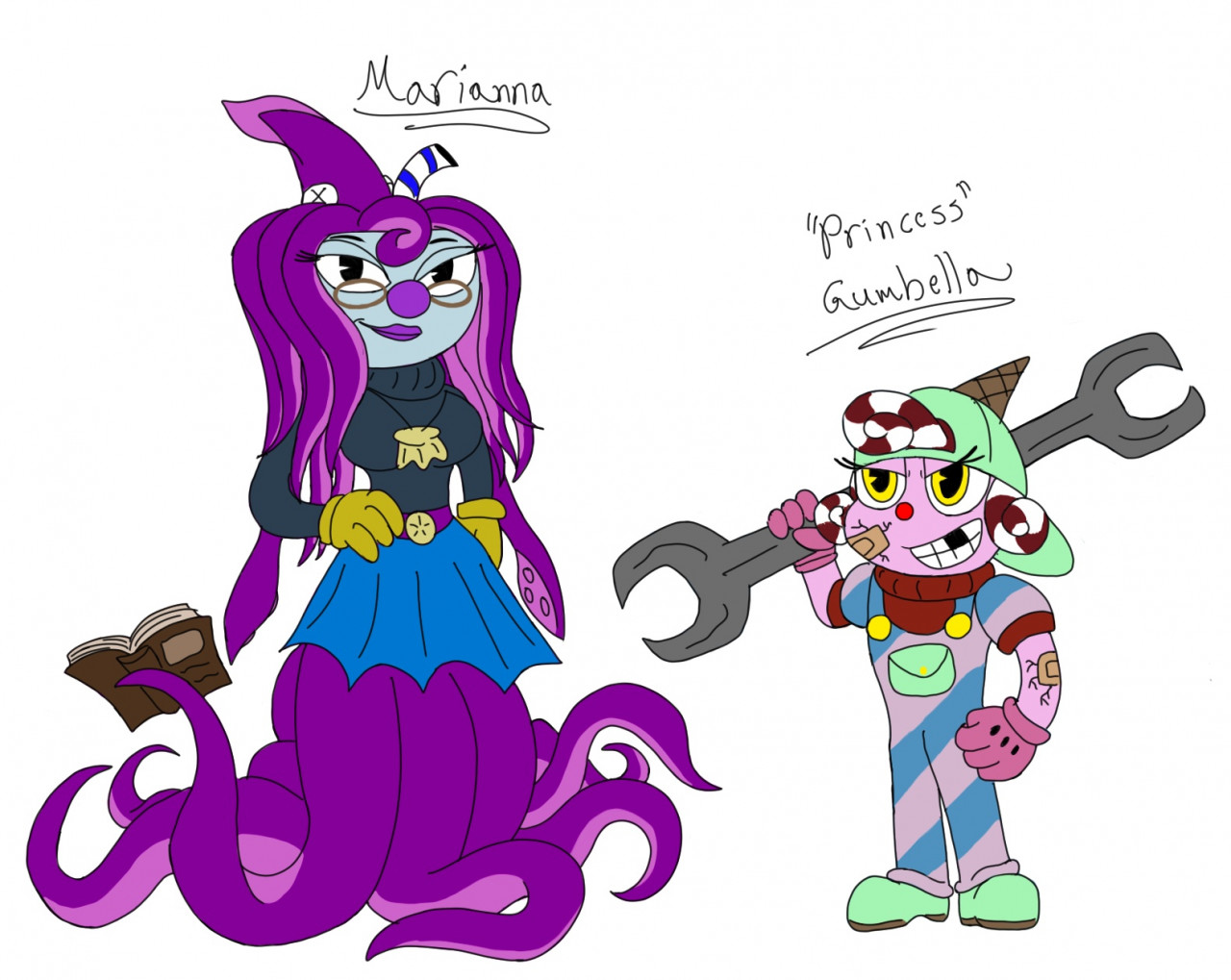 Various! The Cuphead Show Series x Princess! Human! Oc Insert