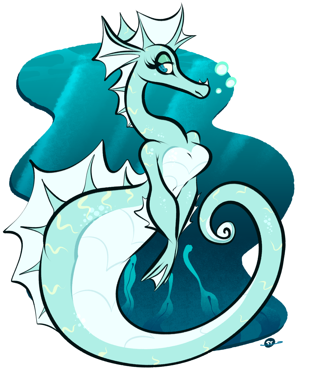 seahorse girl i just made up by tooni-pi -- Fur Affinity dot net.