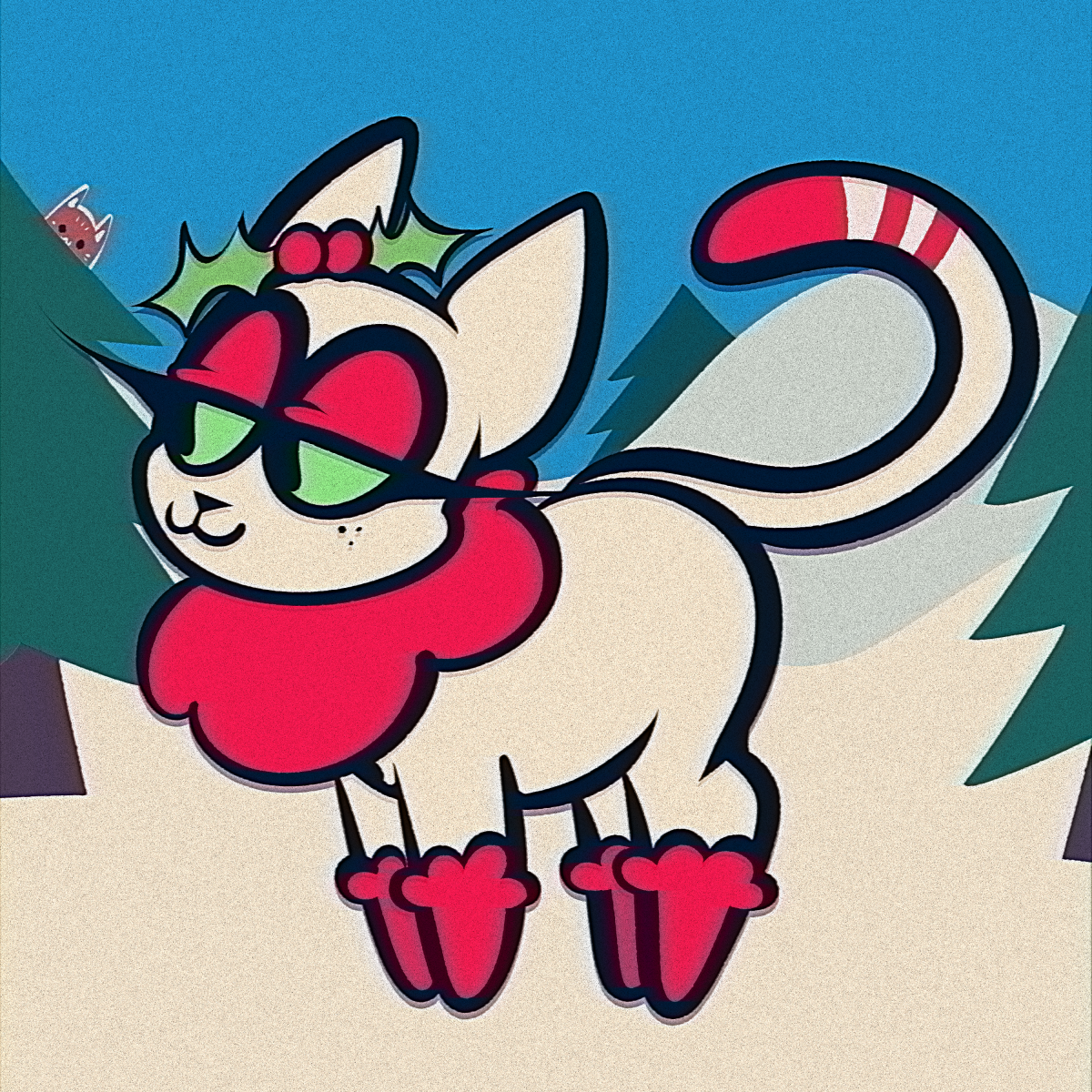Peppermint Cat Is Fine Too 1 by pusspuss -- Fur Affinity [dot] net