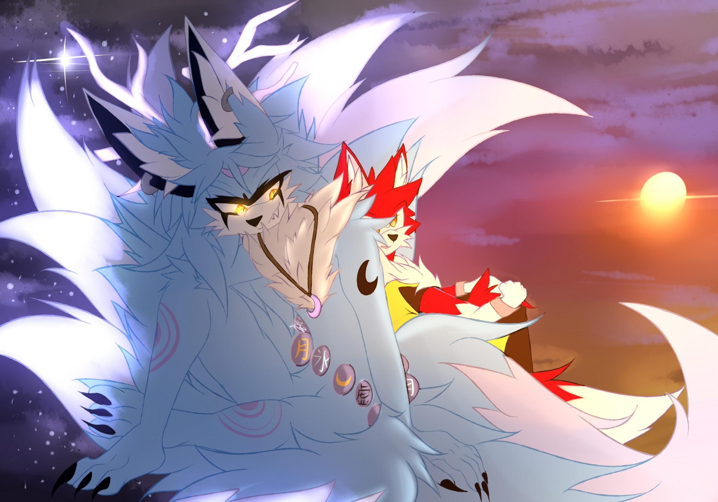 Moon and Sun by TopaztheTiger -- Fur Affinity [dot] net