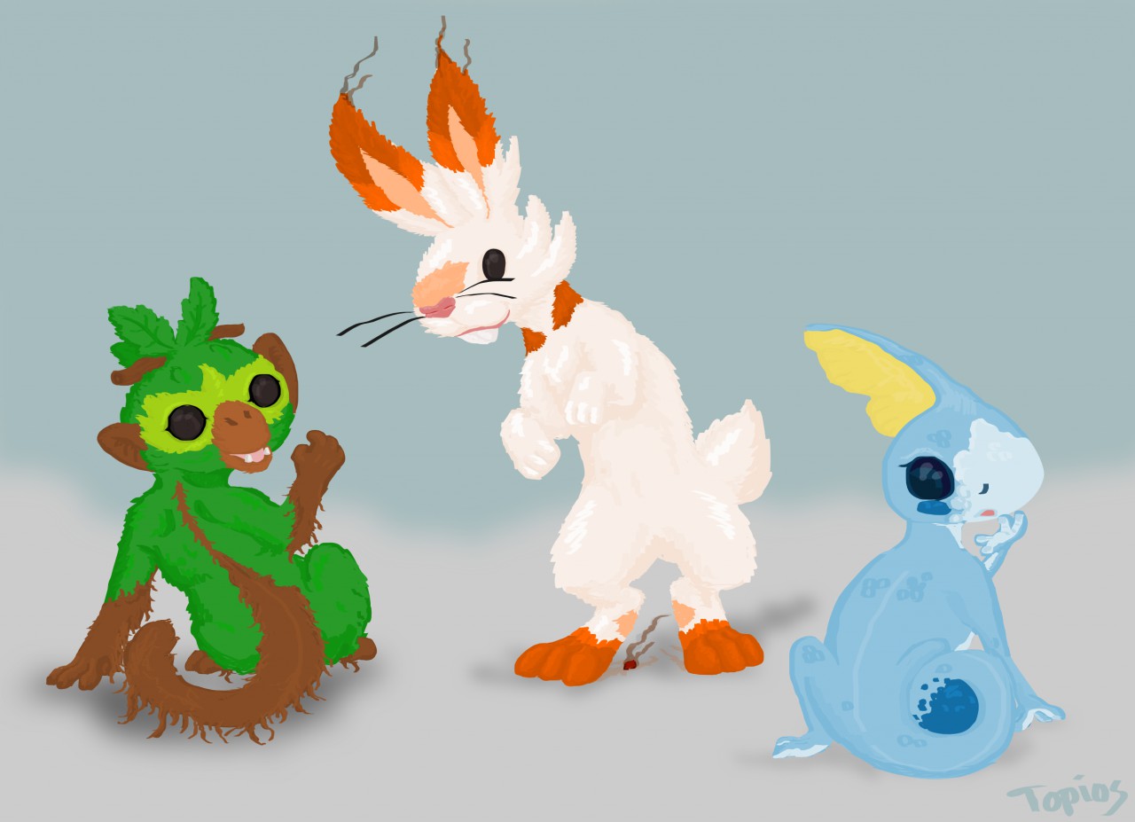 Gen 8 starters fan art