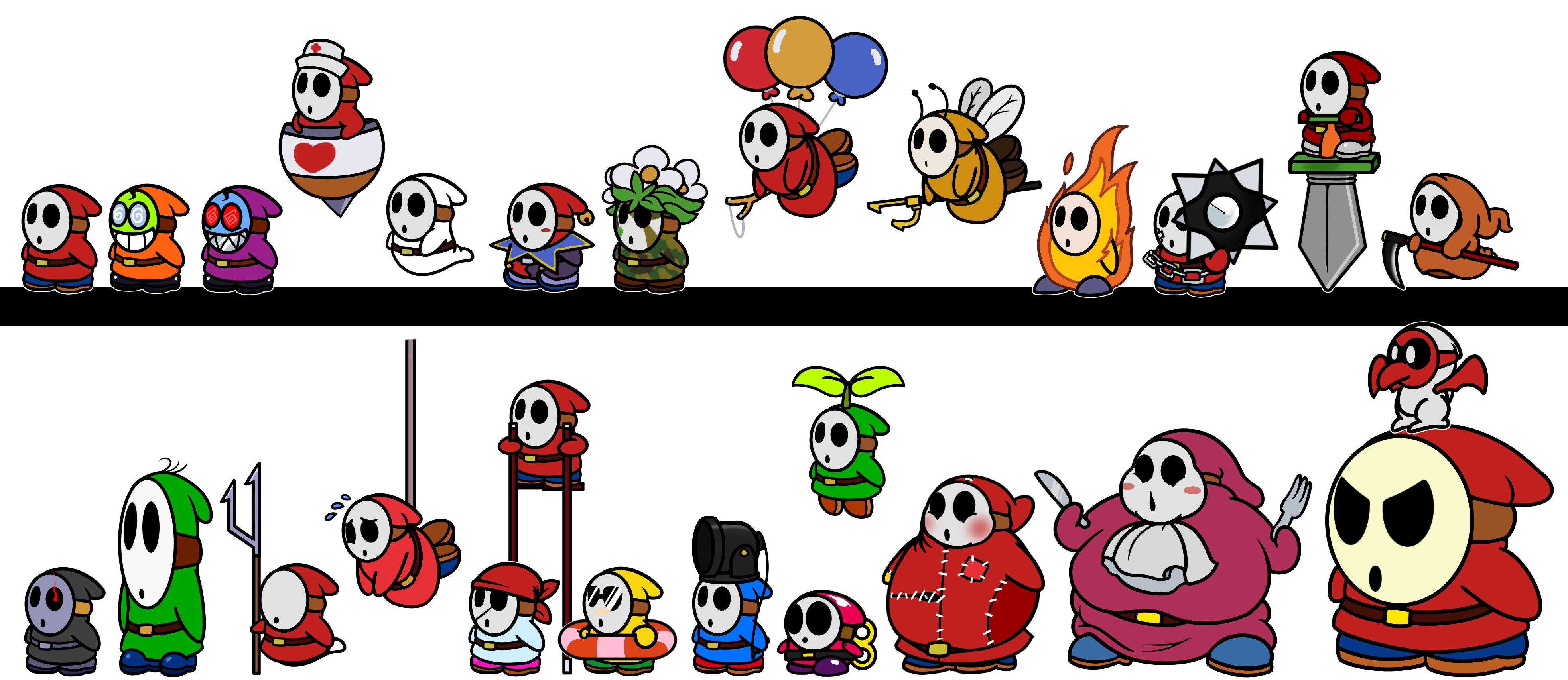 How To Draw A Shy Guy Follow Along And Learn How To Draw Shy Guy From Mario