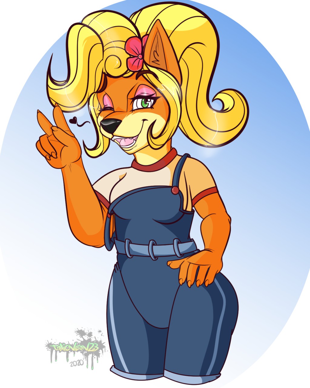 Coco Bandicoot [FanArt] by ToxicNeon23 -- Fur Affinity [dot] net