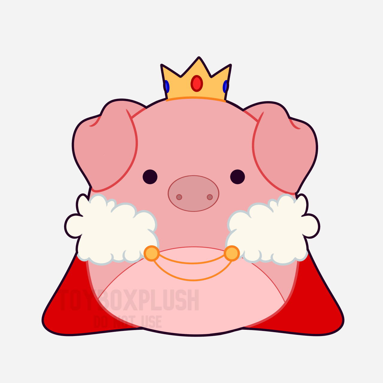 Technoblade crown for pig figure by 49rules