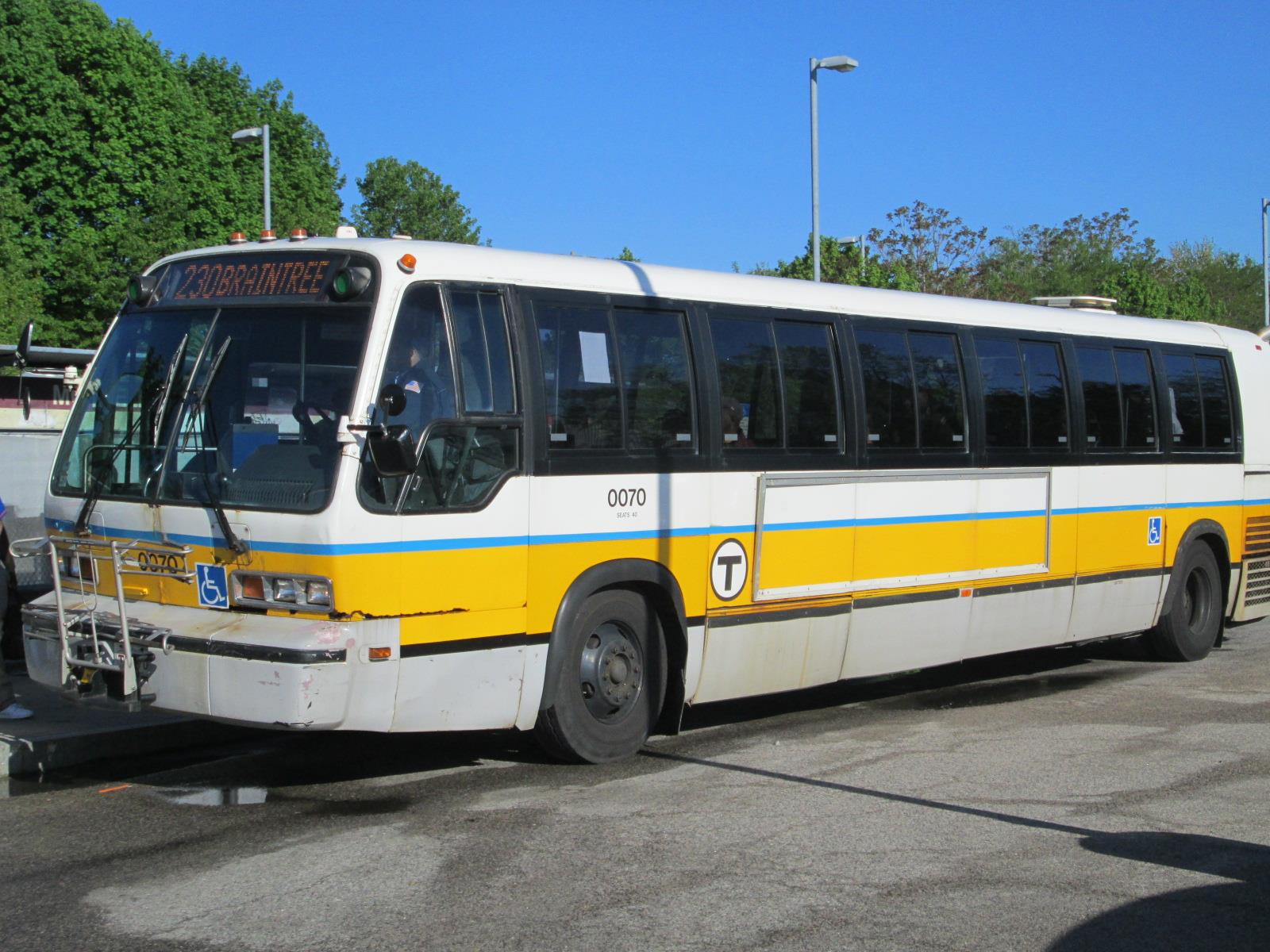 MBTA RTS Bus at Montello Station by tpirman1982 -- Fur Affinity [dot] net