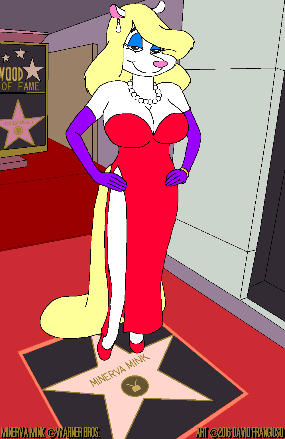 Hollywood Walk of Fame Minerva Mink by tpirman1982 -- Fur Affinity [dot] net