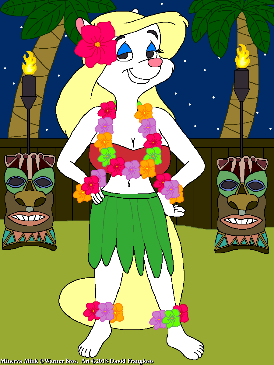 Minerva Mink Hula Luau by tpirman1982 -- Fur Affinity [dot] net