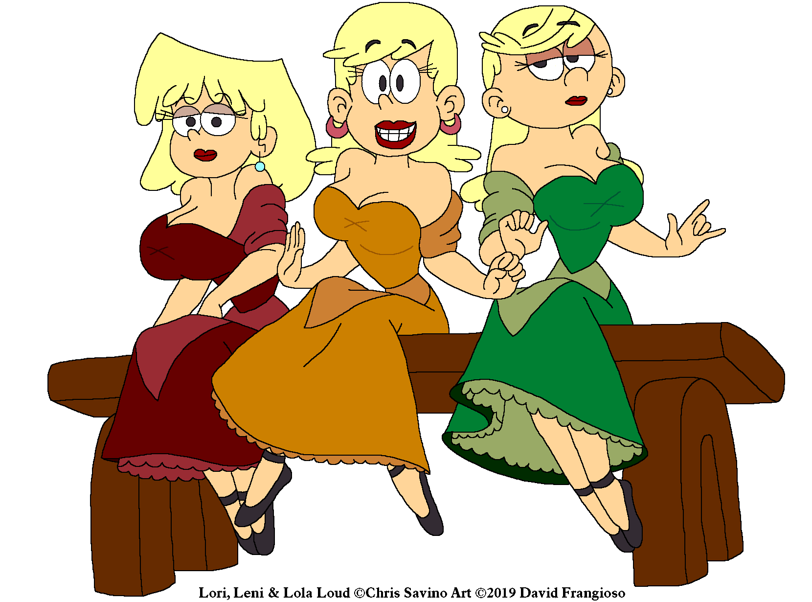 Lola, Leni & Lola Loud as Bimbettes. 