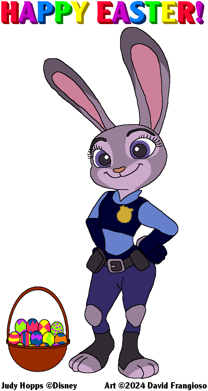 Judy Hopps Easter 2024 by tpirman1982 -- Fur Affinity [dot] net