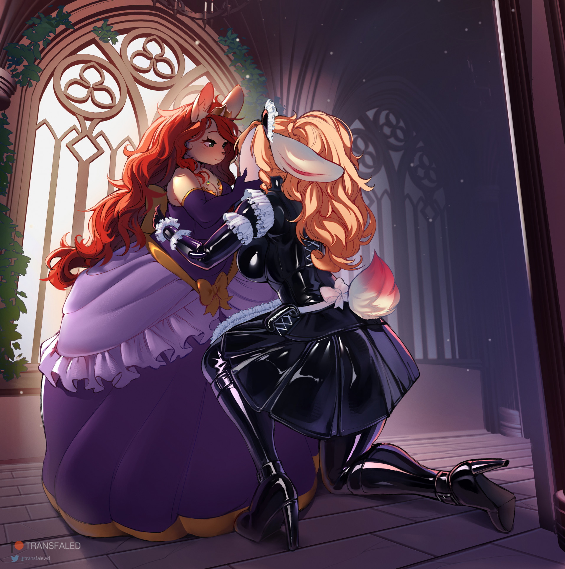 princess and maid~ by Transfaled -- Fur Affinity [dot] net