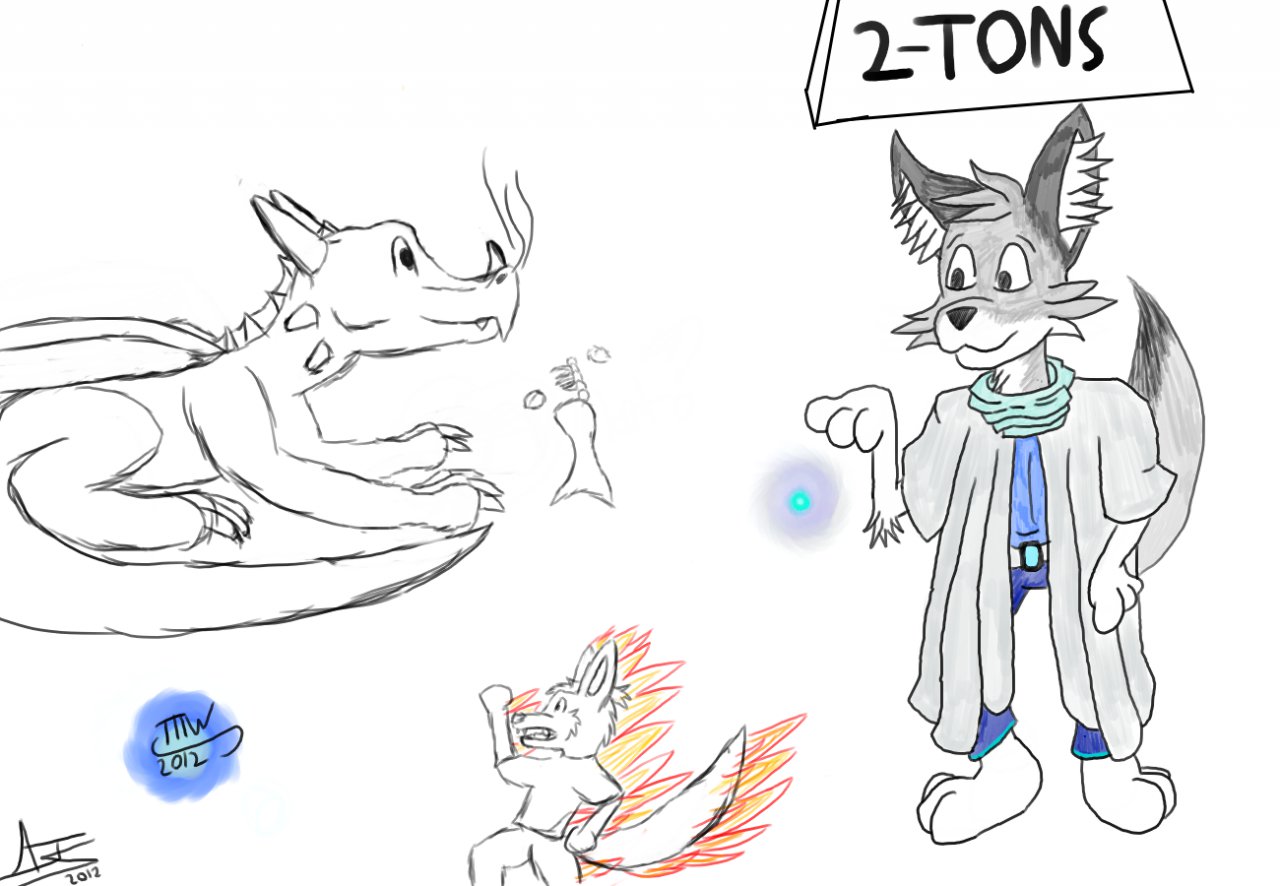 Random OC doodles by TraskFox Fur Affinity dot net