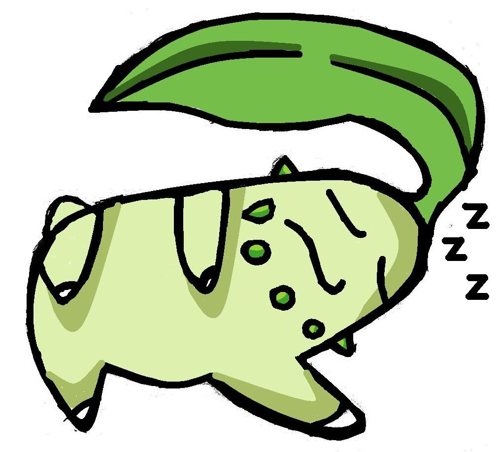 chikorita sleeping