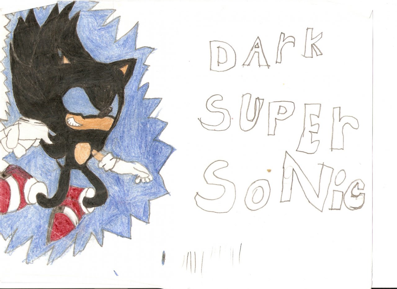 dark super sonic the hedgehog