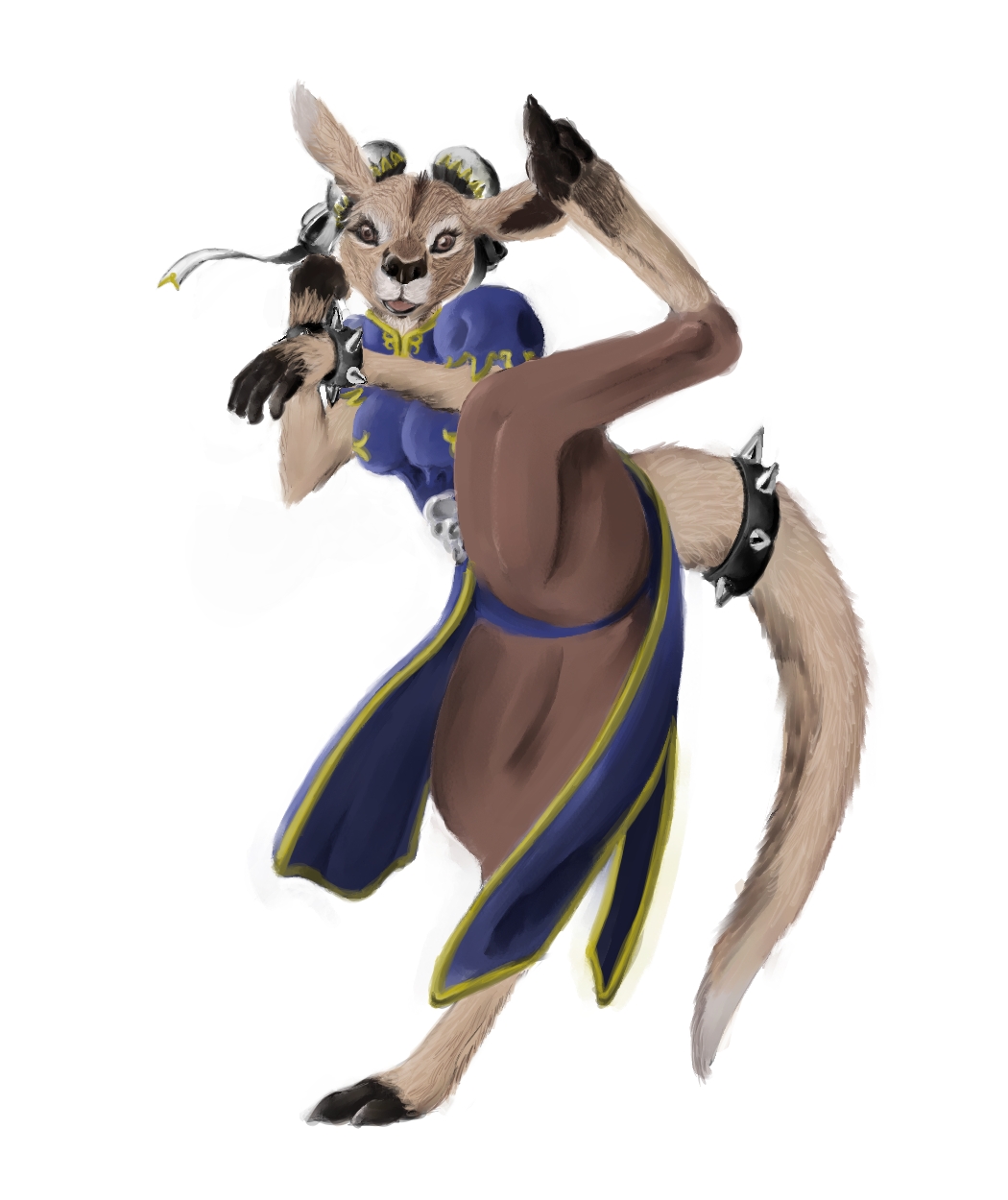 Chun-Li the Kangaroo by TreefyLeaves -- Fur Affinity [dot] net