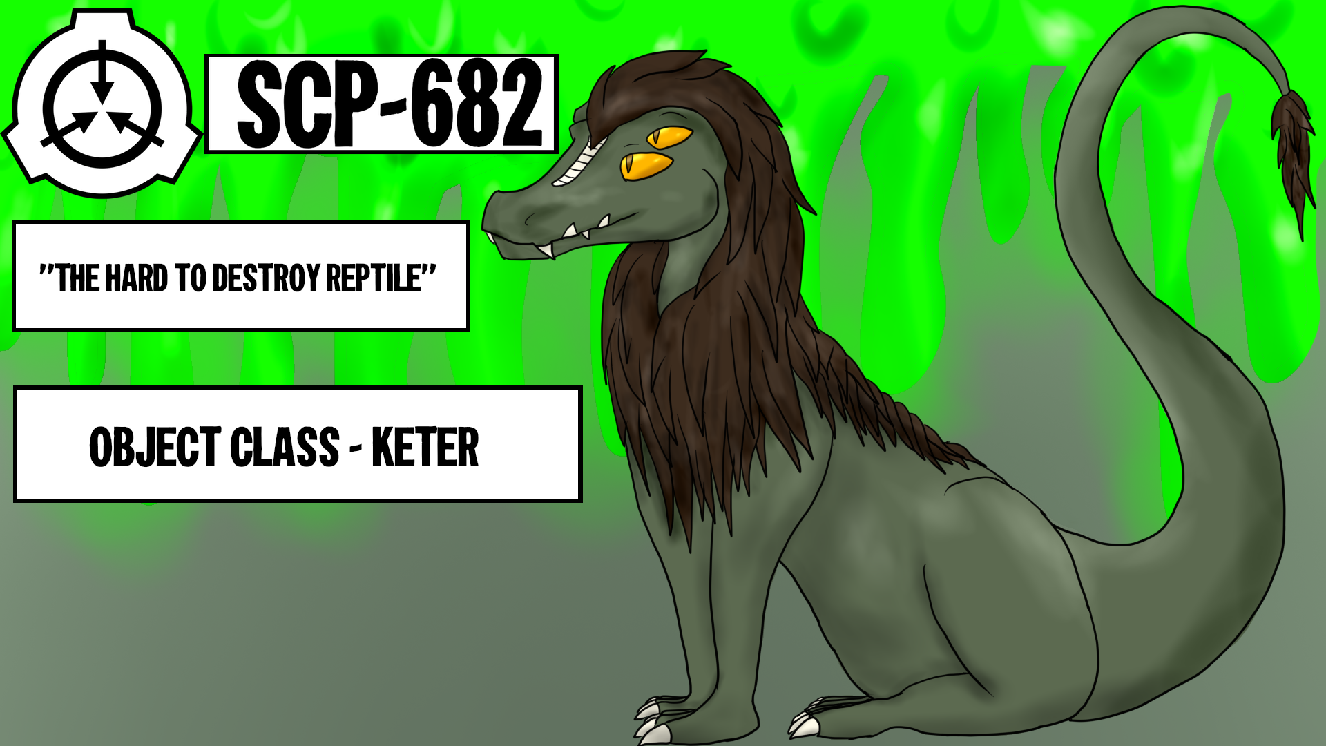 A cuter SCP-682 by Tripodius -- Fur Affinity [dot] net