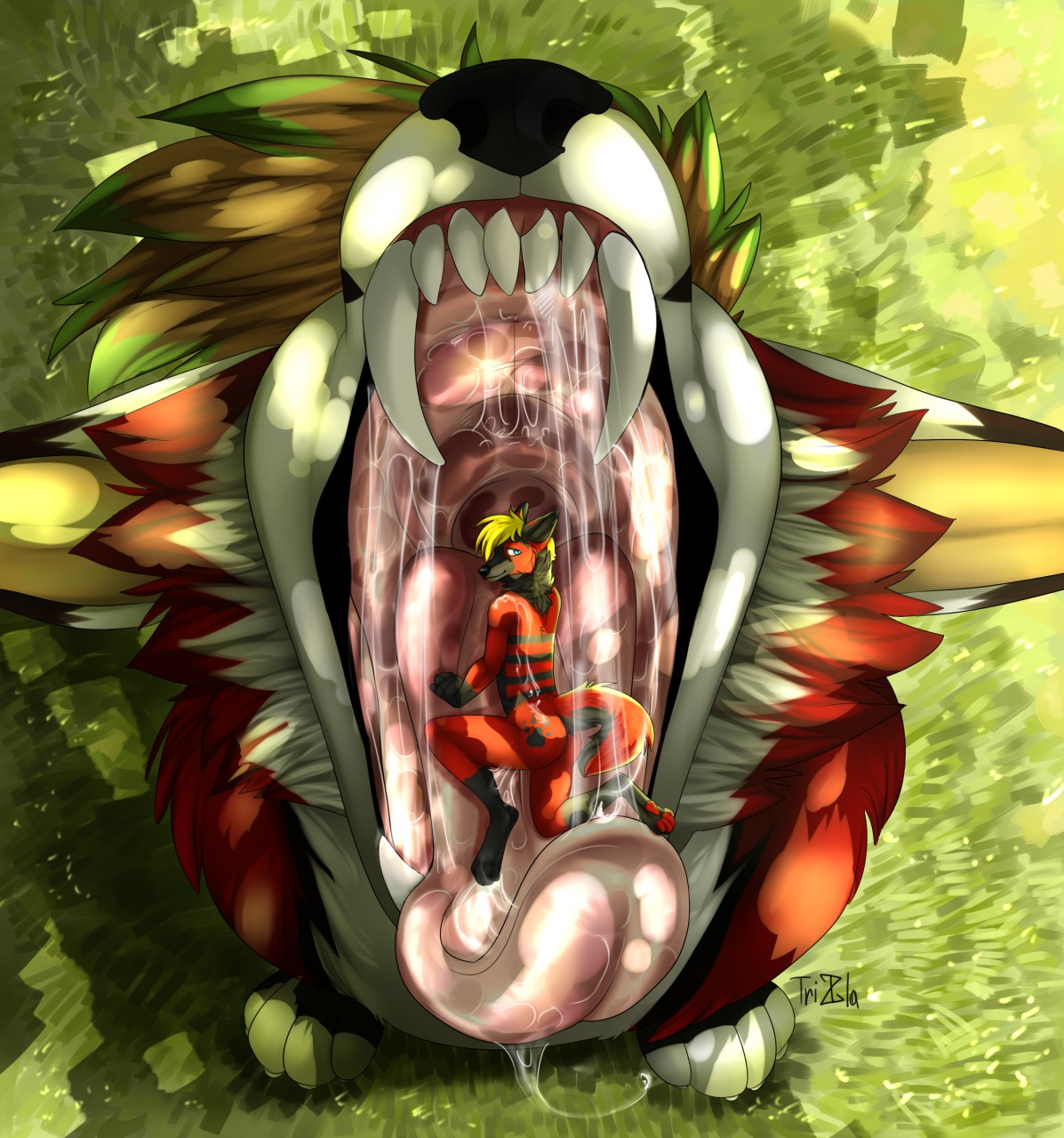 Click to change the View. vore YCH. 