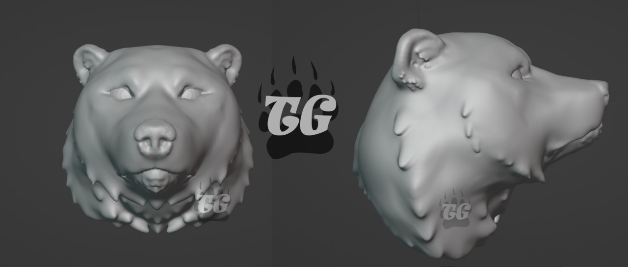 ArtStation - Bear Sculpt in Blender