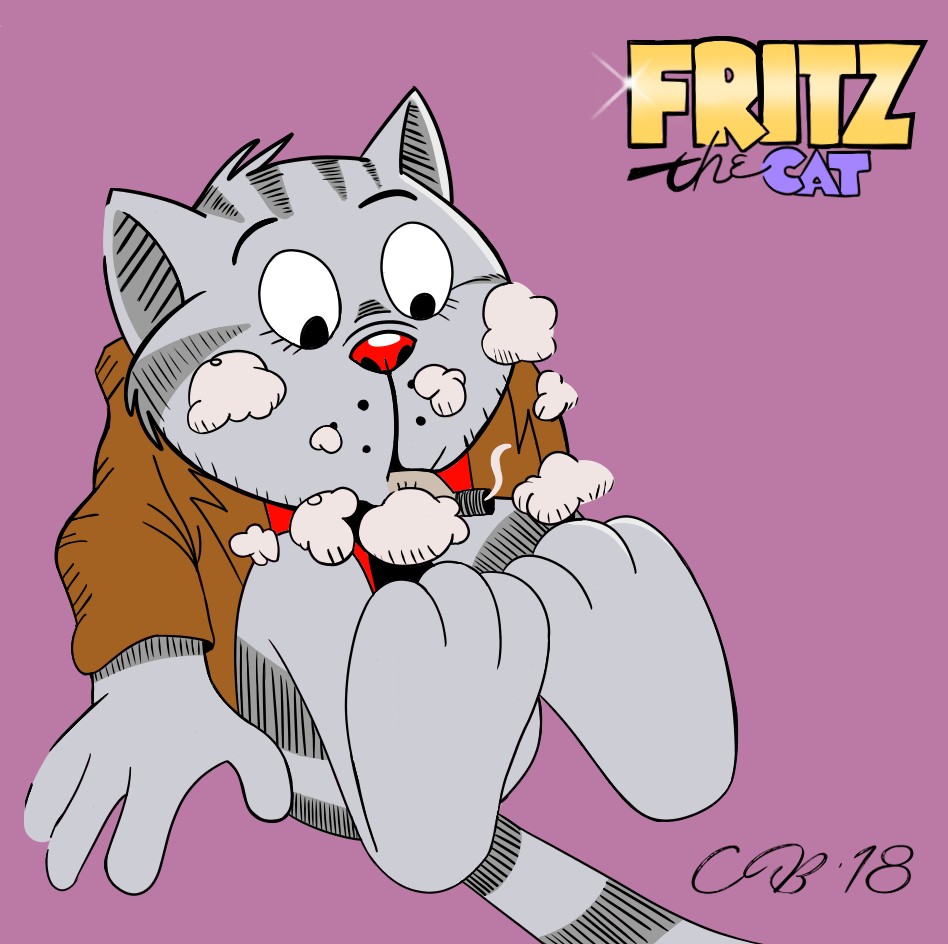 Fritz The Cat (by CheesyBear) (Pawpad-less Version) by TrueCrimeLover --  Fur Affinity [dot] net