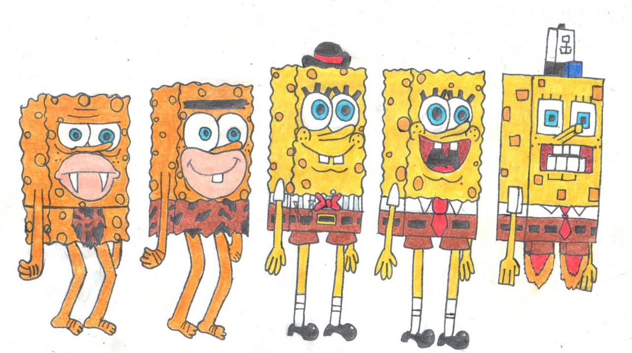 evolution of spongebob