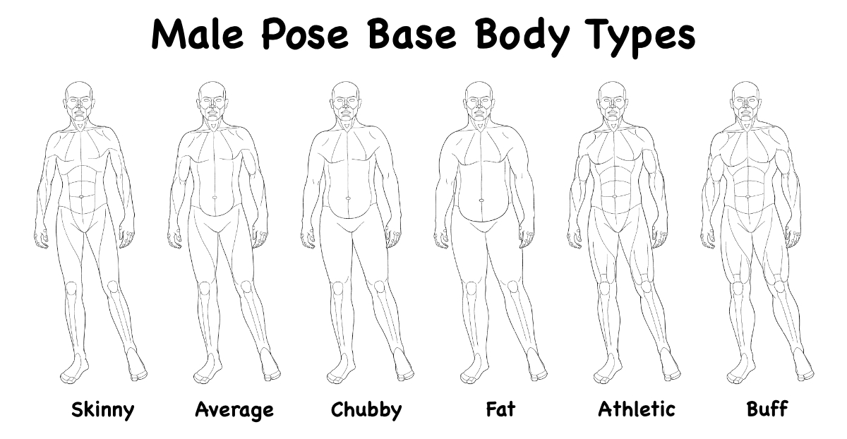 Male poses chart by AonikaArt on DeviantArt