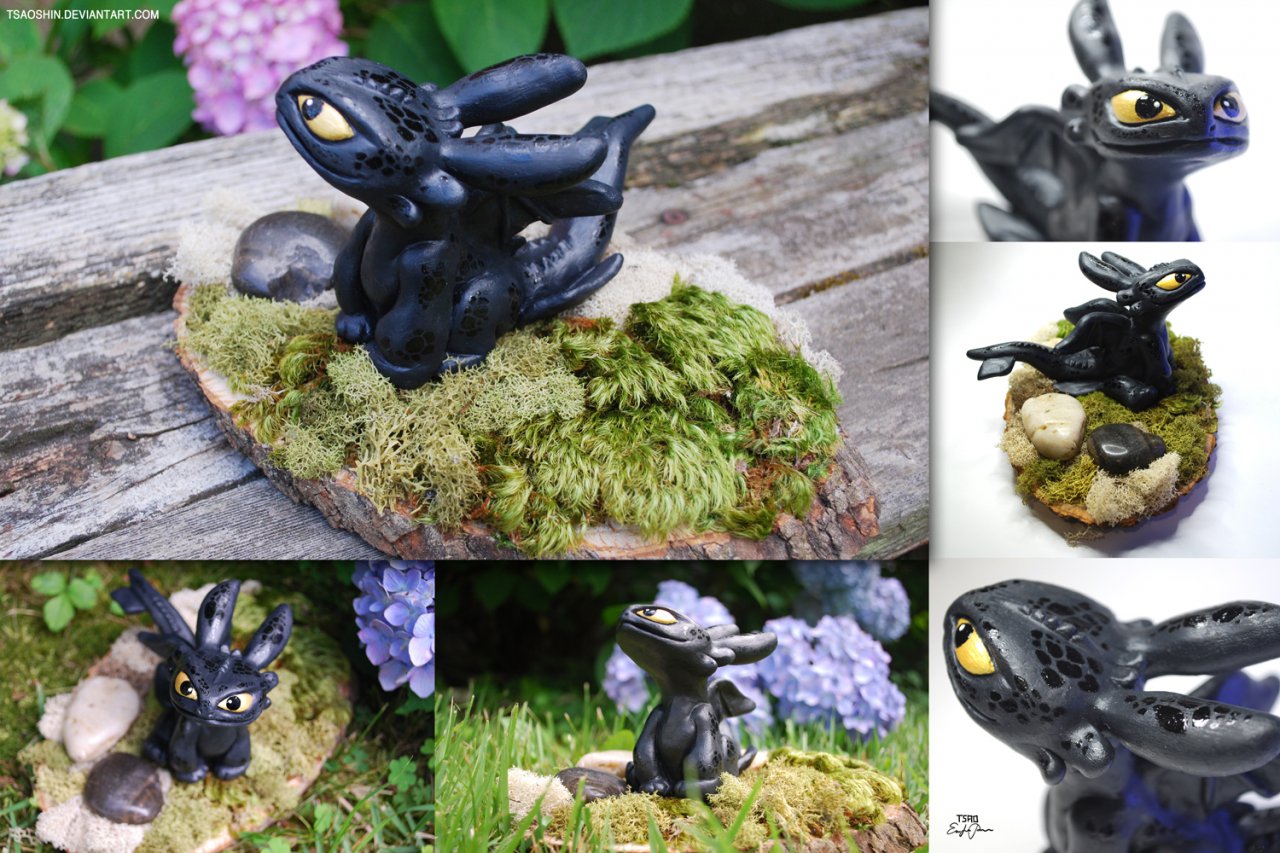 Little Toothless Sculpture