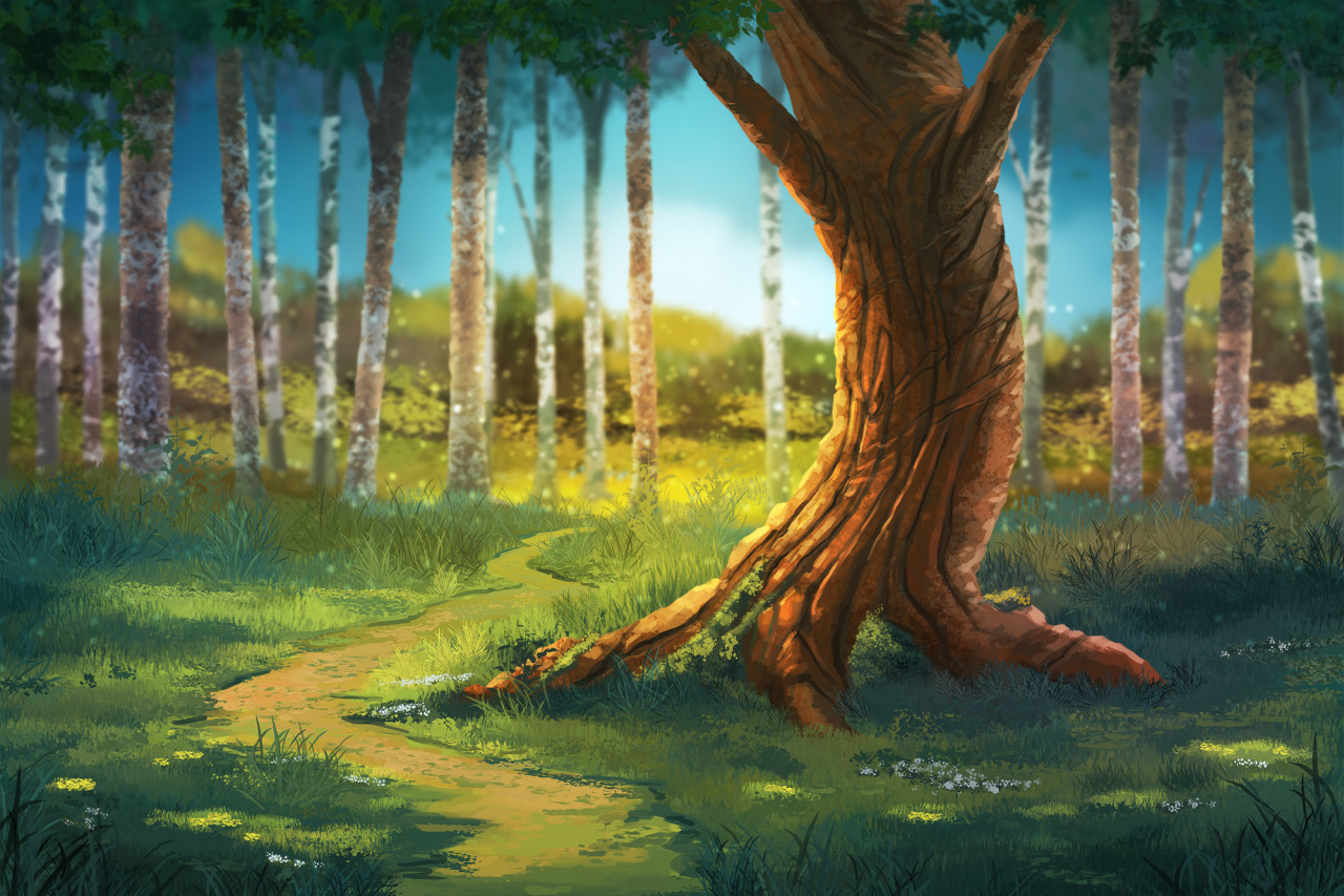 Anime Forest HD Wallpaper  1920x1080  ID20344  WallpaperVortexcom