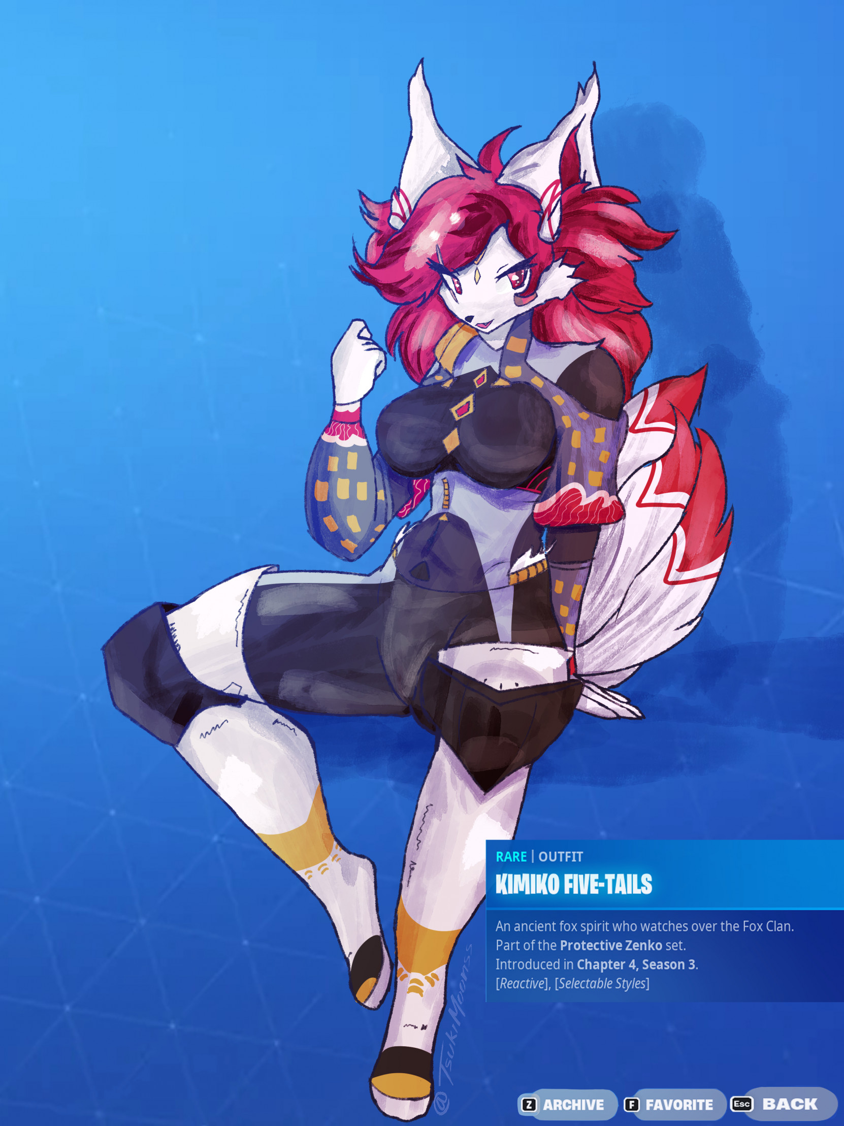 Kimiko Fortnite by TsukiMoons -- Fur Affinity [dot] net