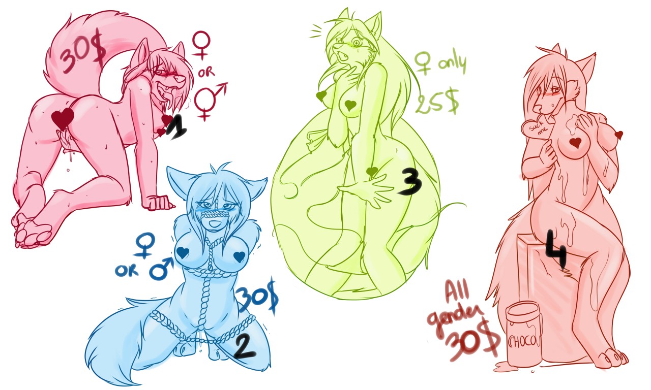 YCH *Many sexy poses* by TsuTsun -- Fur Affinity [dot] net