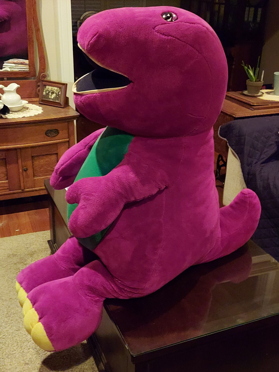 Life sized Barney plushie by Turbine Master Fur Affinity dot net