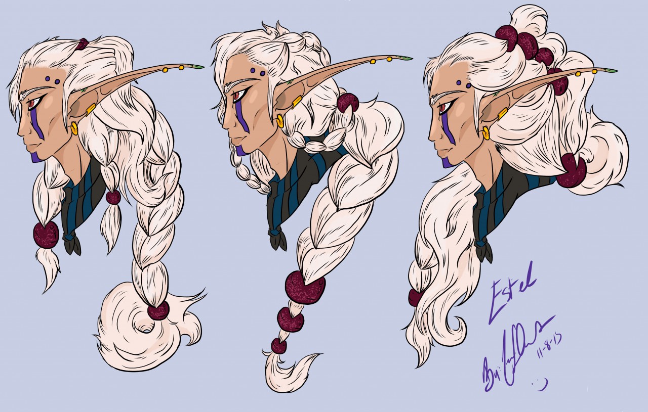 Estel Reference : Hairstyles by TurianOfHyrule -- Fur Affinity [dot] net