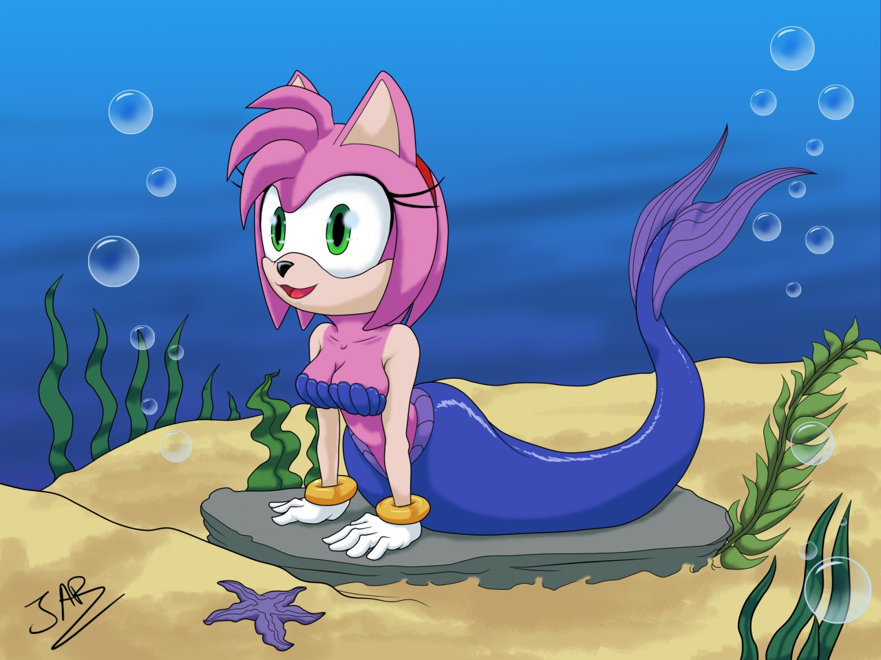 Amy rose mermaid
