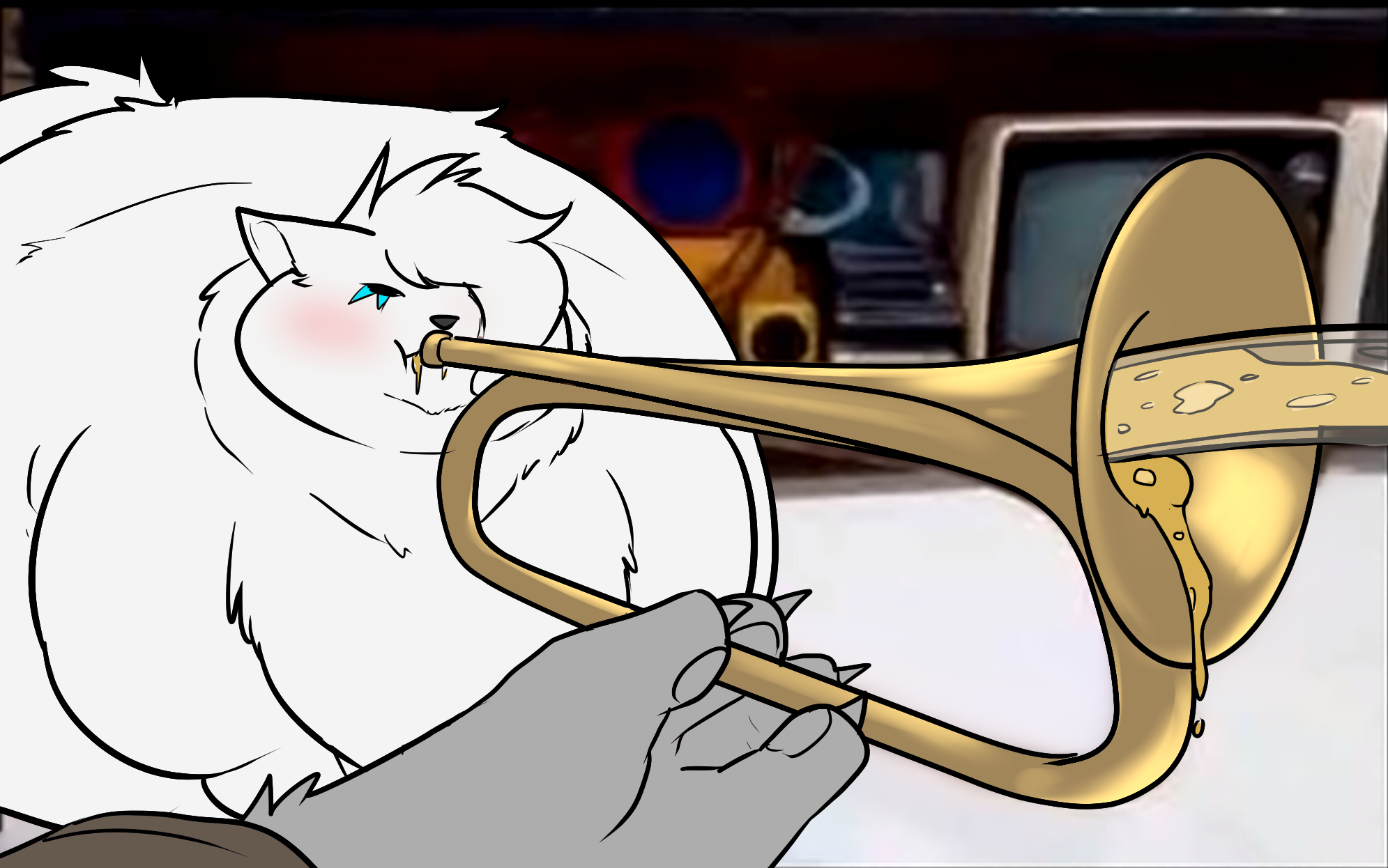 playing Trumpet (?) by turly11 -- Fur Affinity [dot] net