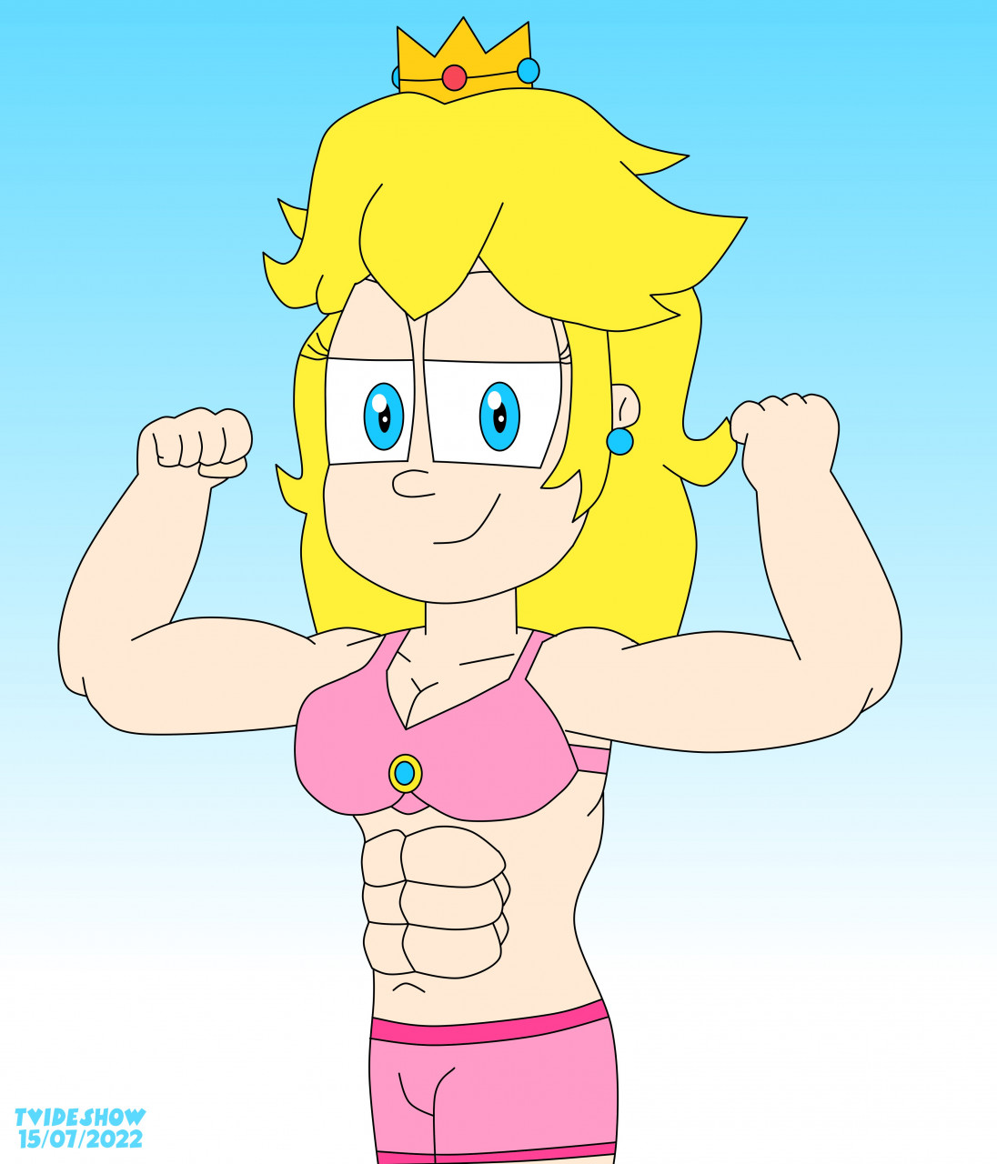 Muscular Peach by TVideshow -- Fur Affinity [dot] net