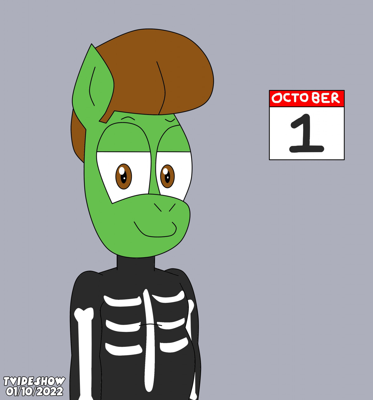 Spooky Month but with Ponies-Kevin by ThePinkandOrangeGirl -- Fur Affinity  [dot] net