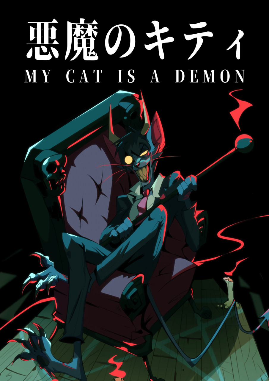 demon anime cat