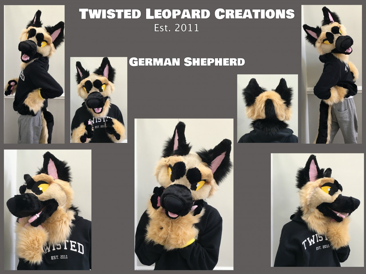 German Shepherd Partial Fursuit- 2017 by Twistedleopard -- Fur Affinity  [dot] net