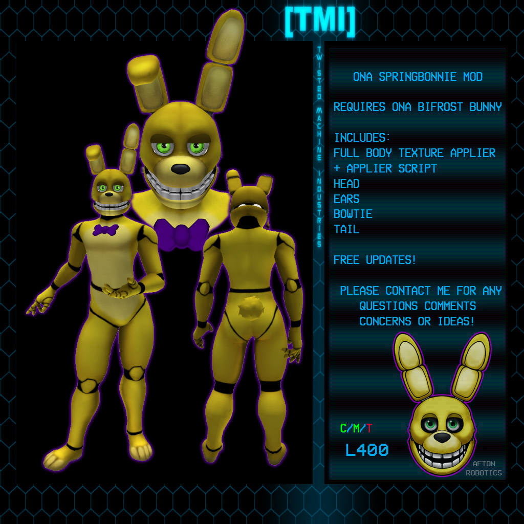 Second Life: Bifrost Springbonnie Mod by TwistedMachine -- Fur Affinity  [dot] net